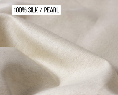 100% Mulberry Silk Fabric (Pearl)