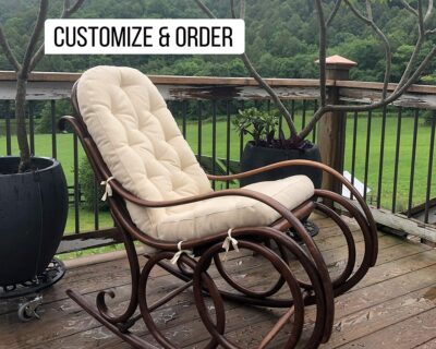 Home of Wool tufted wool chair cushion