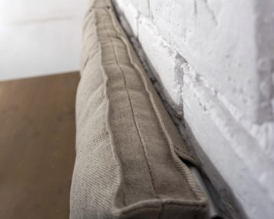 Home of Wool tufted wool headboard-side