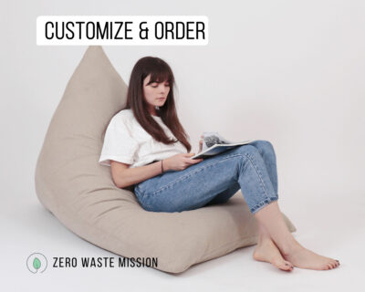 triangular bean bag chair