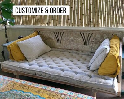 Home of Wool tufted daybed cushion