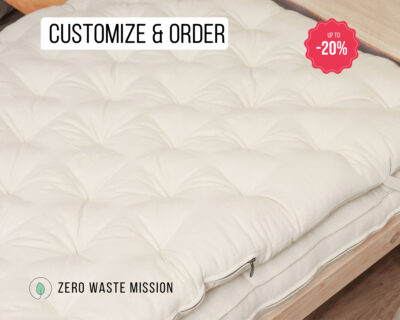 Home of Wool zero waste wool mattress topper