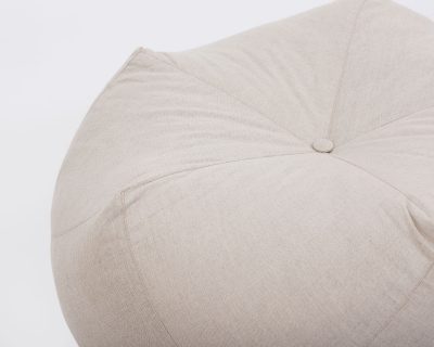 Home of Wool All-natural Custom-made Wool Pentagonal Ottoman Cushion - Edge detail