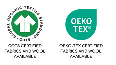 Oeko-Tex and GOTS logos
