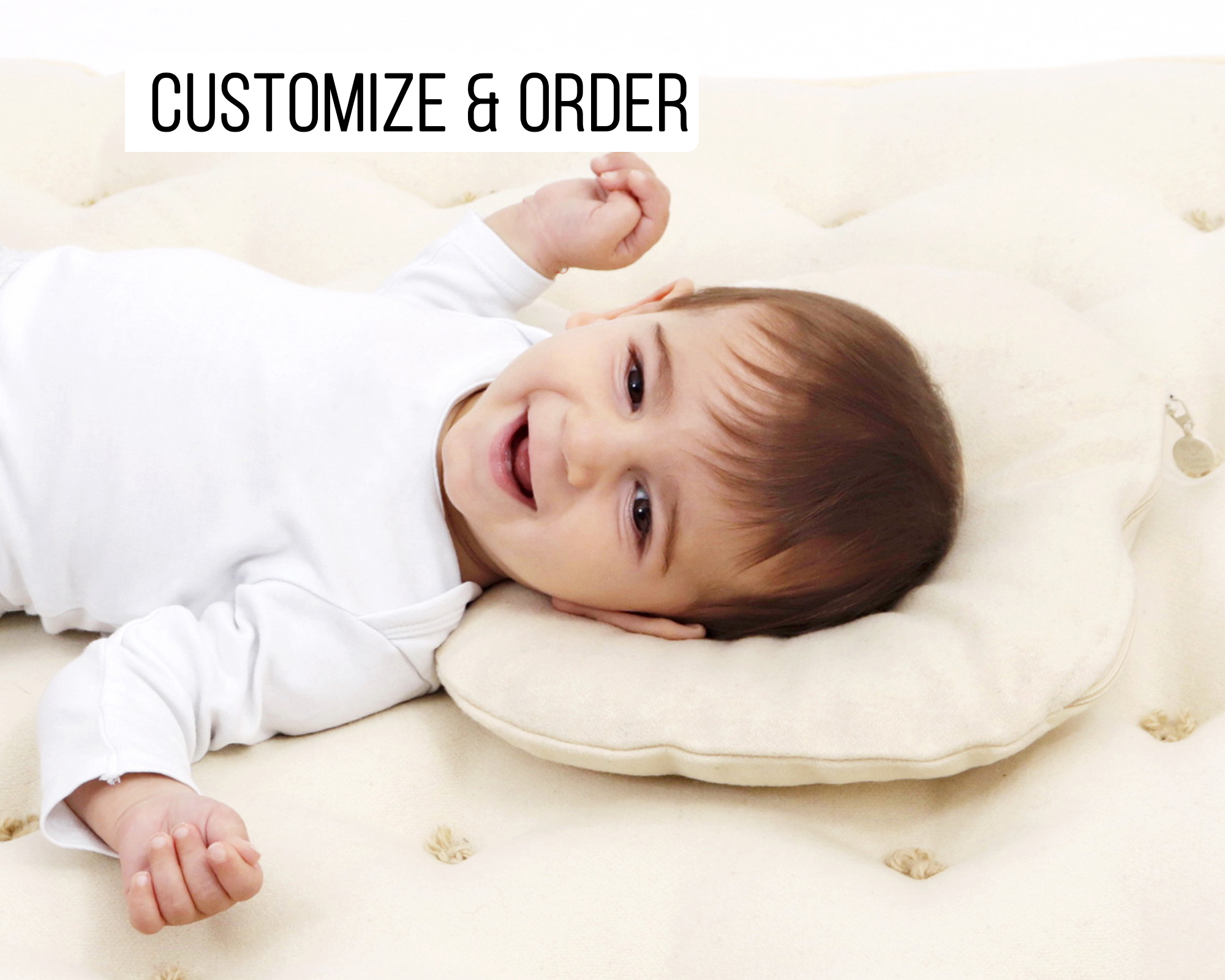 Home of Wool natural baby sleep pillow