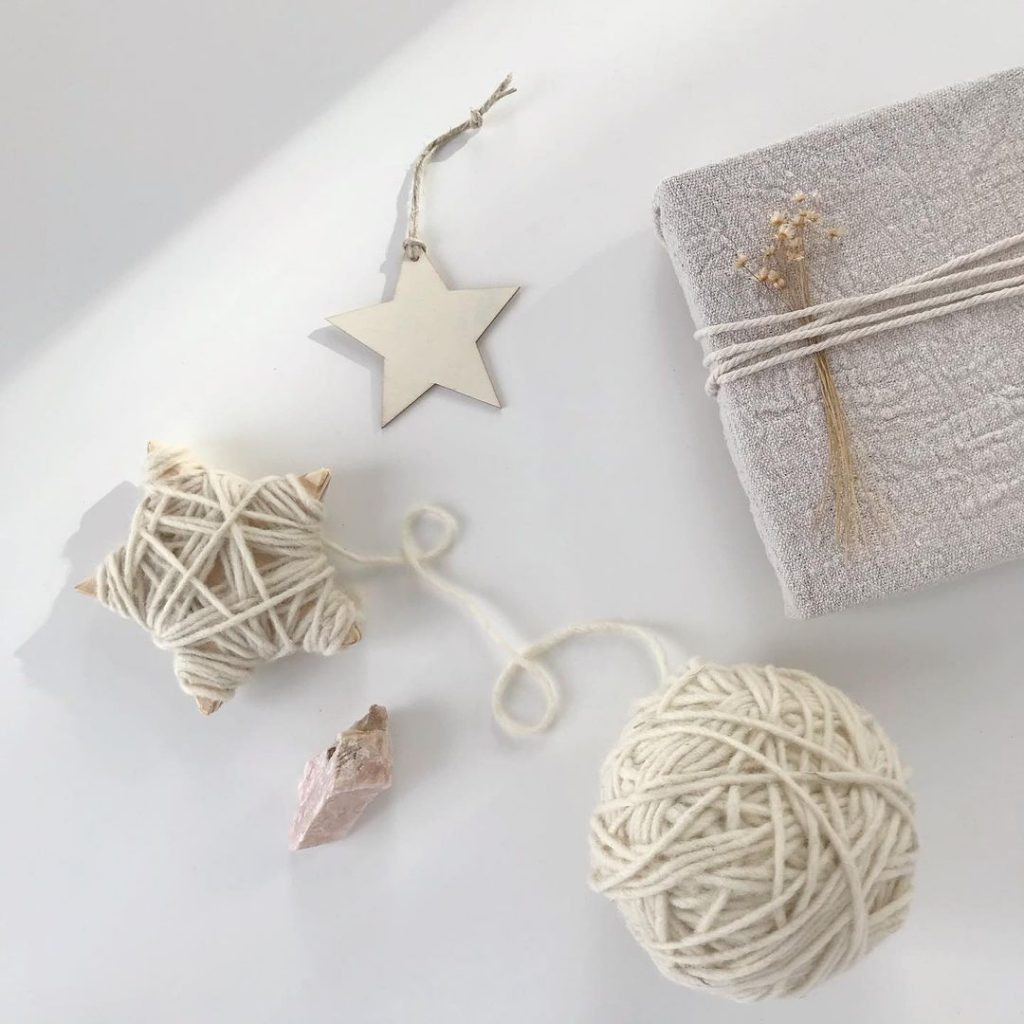 Holidays Go Zero Waste - handmade Christmas decorations and gift wrapped in fabric