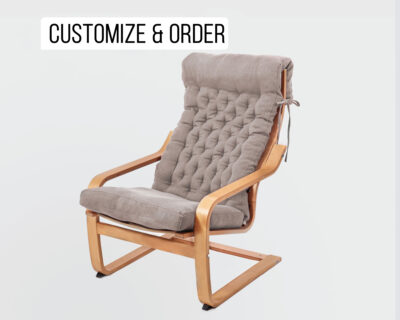 Home of Wool poang chair cushion with natural wool filling