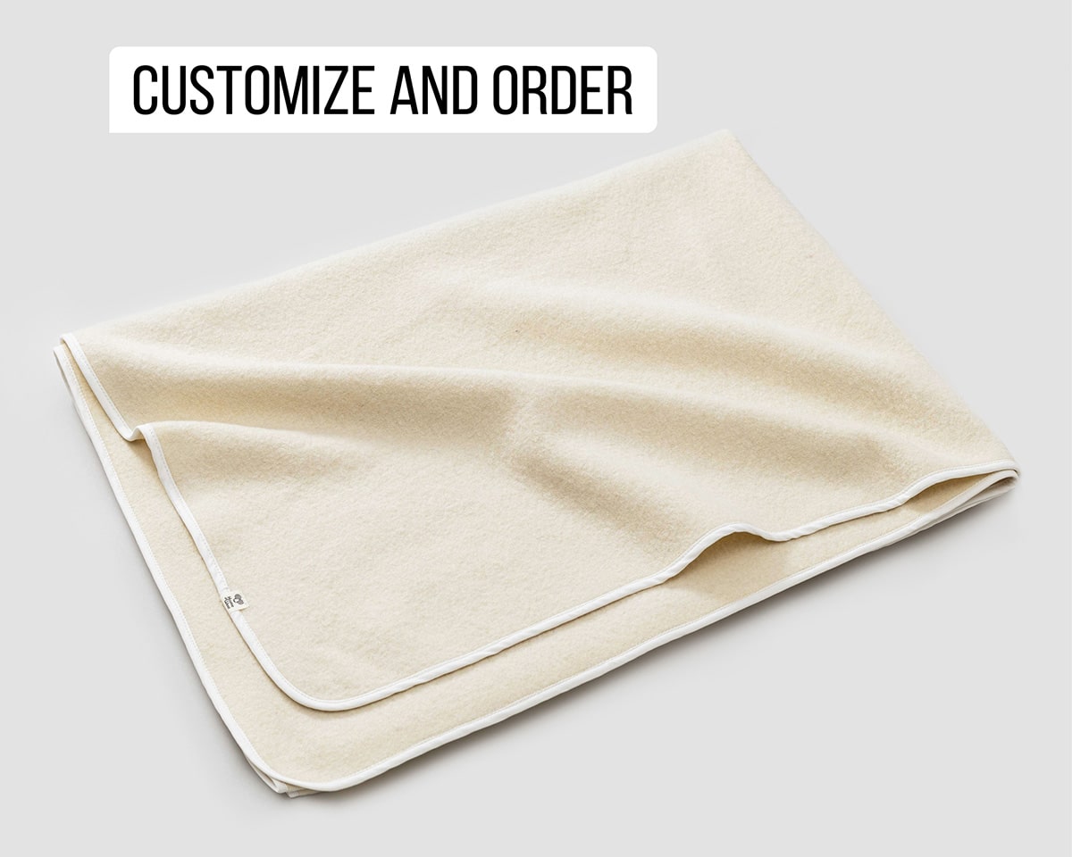 Home of Wool baby blanket