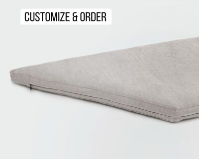 Trapezoid Wool Cushion with Removable Cover