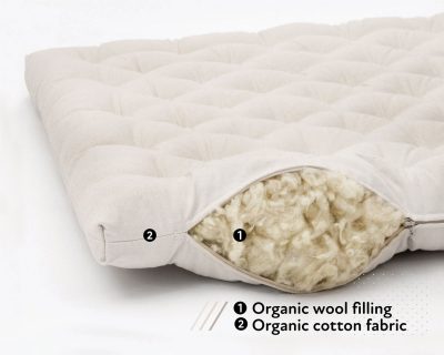 Home of Wool Organic Wool Crib Topper - features