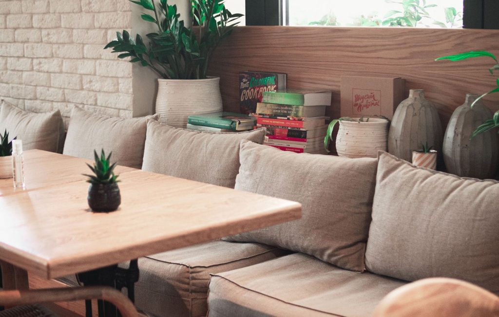 The Home of Wool Cushions at Balev Bio Café