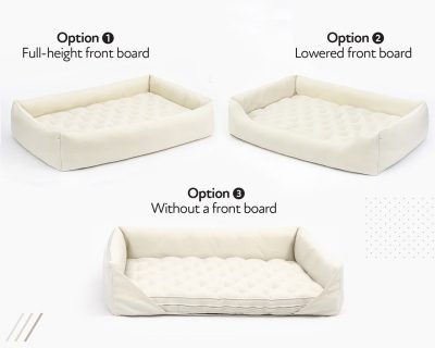 All-natural Montessori Bed with Boards - options for the boards
