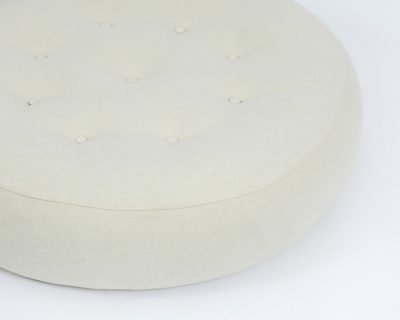 Home of Wool Round Tufted Ottoman Cushion (2)