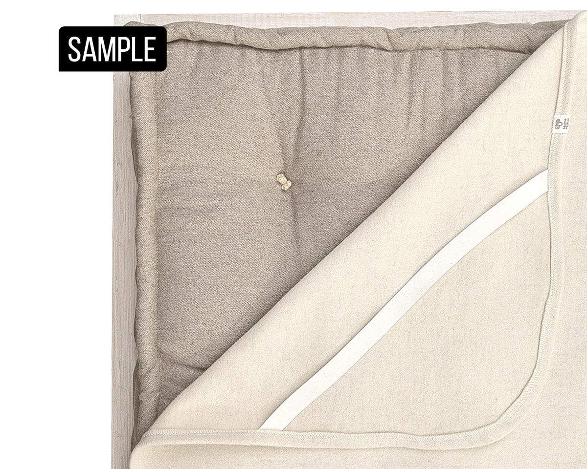 Home of Wool Natural wool duvet sample