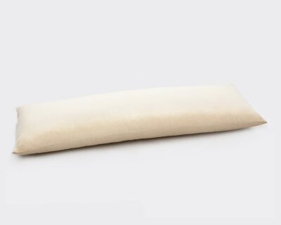 all-natural wool body pillow with wool cover