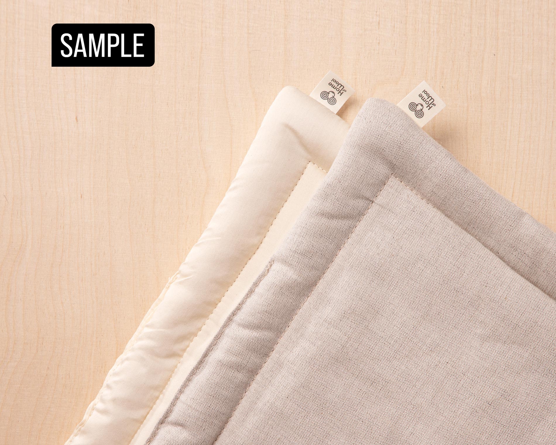 Home of Wool Natural wool duvet sample