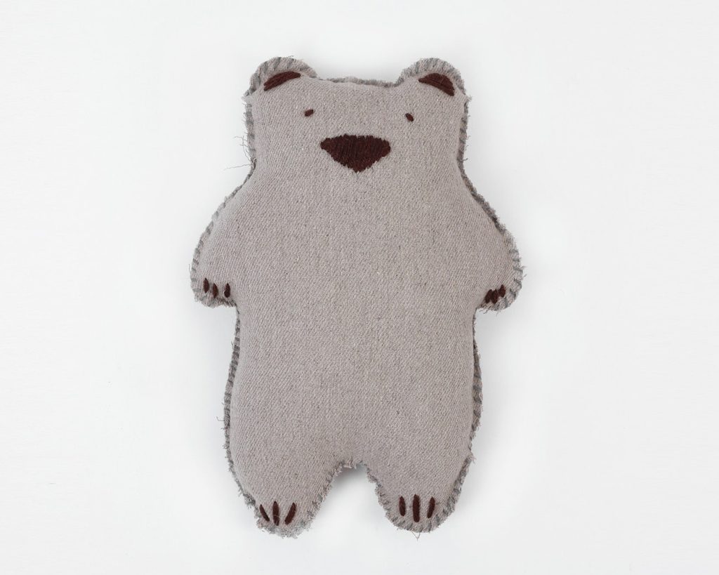 bear from the DIY stuffed wool animals kit