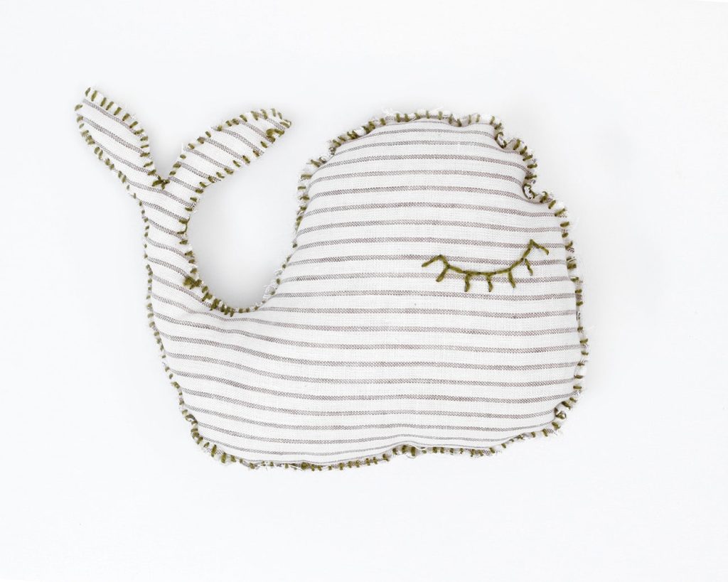 whale from the DIY stuffed wool animals kit