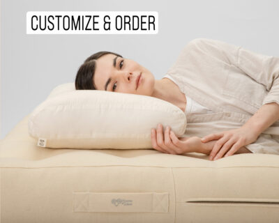 Wool Pillow with Flat Sides