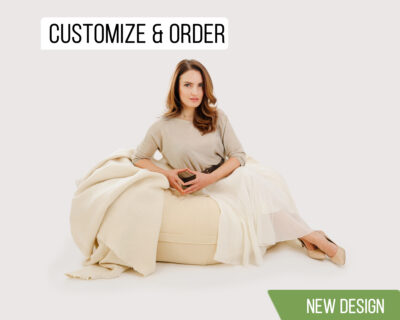 Large Wool Bean Bag Chair