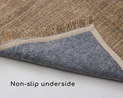 Hemp Rug with non-slip underside