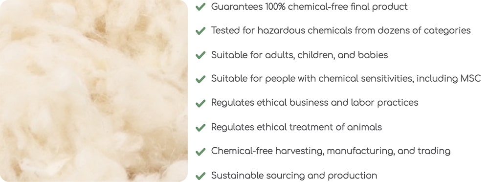 wool stuffing option