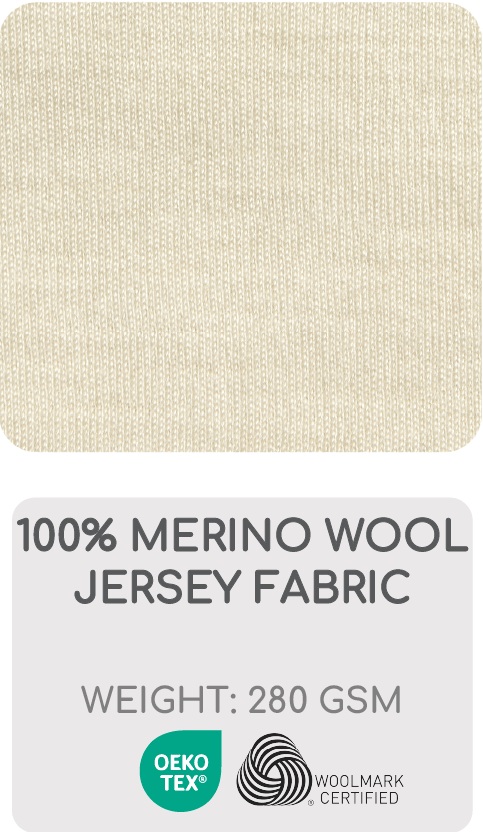 100% Merino wool Jersey Fabric